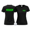 Maglietta donna Personal Trainer personalizzata con nome verde neon