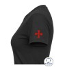 Maglietta donna Croce Templare con stampa maniche