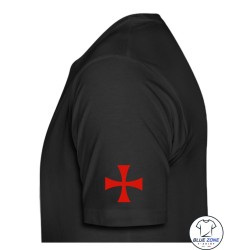 Maglietta uomo Croce Templare con stampa maniche