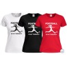 Maglietta calcio femminile Football Is My Therapy donna
