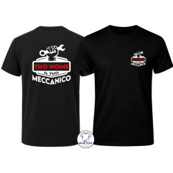 maglietta meccanico uomo personalizzata con nome officina