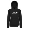 felpa donna rider evolution motociclista nera