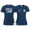 maglietta donna medico 112 personalizzata con nome blu navy