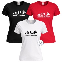 T-Shirt Donna Rider Evolution Moto