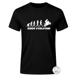 T-Shirt Uomo Rider Evolution Moto nera