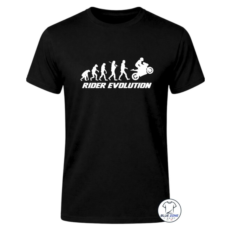 T-Shirt Uomo Rider Evolution Moto nera