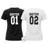 magliette sister personalizzate per sorelle e amiche