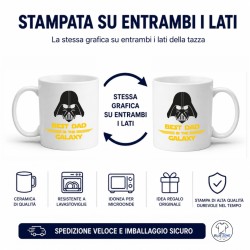grafica best dad in the galaxy su tazza