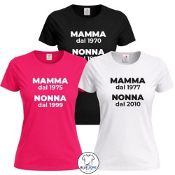 Maglietta donna personalizzata Mamma dal Nonna dal