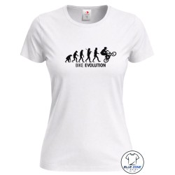 Maglietta donna Bike Evolution bianca