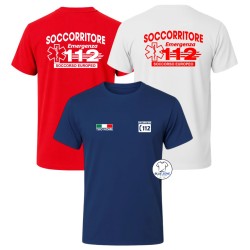 Maglietta uomo Soccorritore 112 con nome