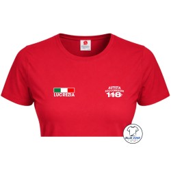 Maglietta donna Autista Soccorritore 118 personalizzata con nome