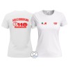 Maglietta donna Soccorritore bianca 118 con nome