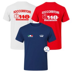 Maglietta uomo Soccorritore 118 con nome