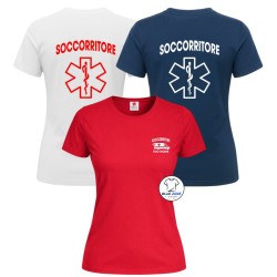 Maglietta donna Soccorritore personalizzata con nome