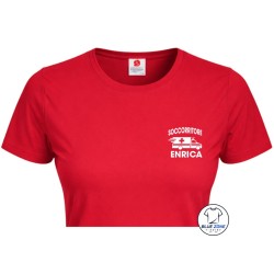 Maglietta donna Soccorritore personalizzata con nome lato cuore
