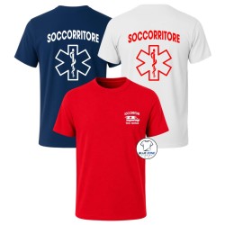 Maglietta uomo Soccorritore personalizzata con nome