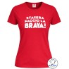 Maglietta rossa donna divertente Stasera Faccio la Brava
