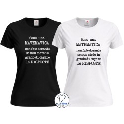 Maglietta donna matematica divertente