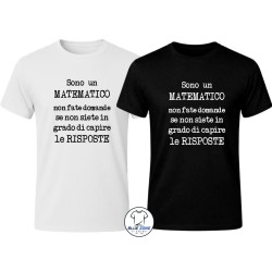 Maglietta uomo matematico divertente