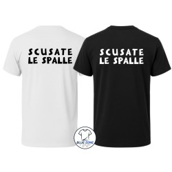 Maglietta uomo Scusate le Spalle con stampa sul retro