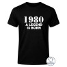 Maglietta uomo nera The Legend Is Born personalizzata