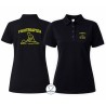 Polo donna nera Fisioterapista personalizzata con nome