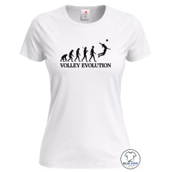 Maglietta Donna Volley Evolution Pallavolo bianca