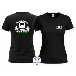 Maglietta donna Personal Trainer Small Steps personalizzata