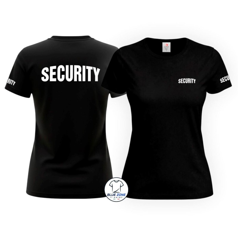 Maglietta Security donna Addetta Sicurezza personalizzata