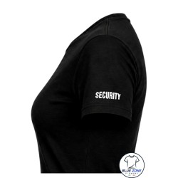 Stampa Security sulla manica sinistra maglietta donna