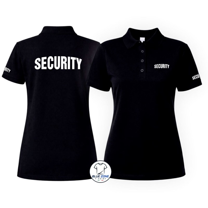 Polo donna Security Addetta Sicurezza personalizzata