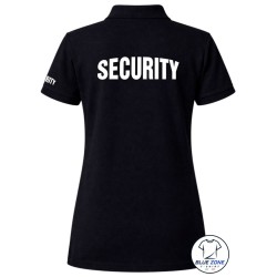 Polo donna Security Addetta Sicurezza vista posteriore