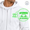 Dettaglio nome personalizzato felpa uomo Infermiere
