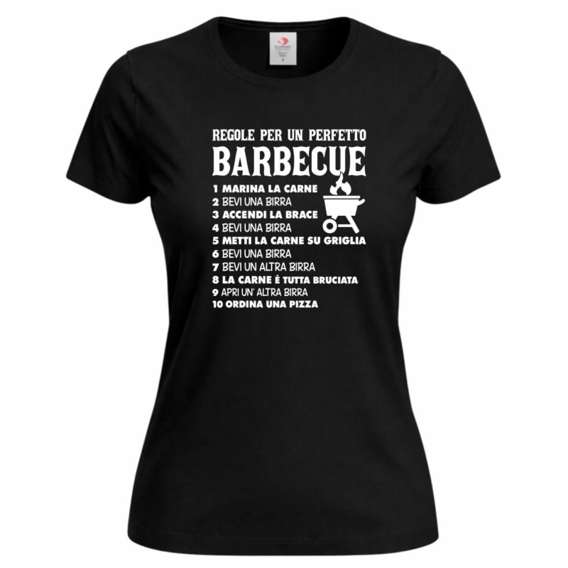 Guida taglie maglietta donna Barbecue