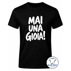 Maglietta uomo Mai ’Na Gioia nera