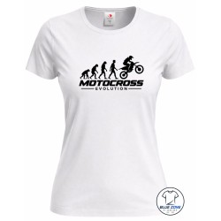 Maglietta donna Motocross Evolution bianca